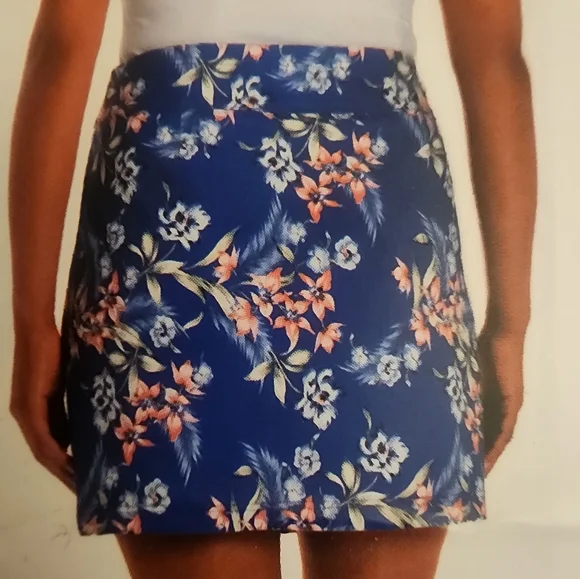 NWT Mario Serrani Ladies' Tummy Control Skort Blue Size XXL - Picture 2 of 2